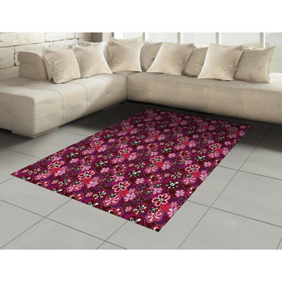 Dahlonega Floral Hand Woven Area Rug