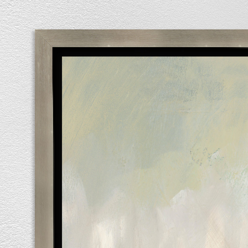«In Spring I» par Victor Ryan - peinture sur toile à cadre flottant, H 39,75 po x l 25,75 po, Verre