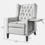 Fauteuil inclinable manuel à oreilles réglable. avec table d'appoint pliable, ports de chargement USB, chaises inclinables modernes confortables pour le salon, la chambre à coucher, le dortoir, le bureau-361633937