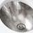 Baby Classic Brushed Nickel Hand Hammered Oval Undermount Bathroom Sink