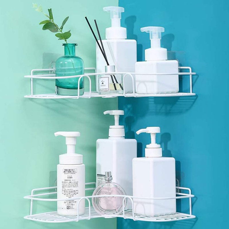 Galipeau Metal Bathroom Shelves, White