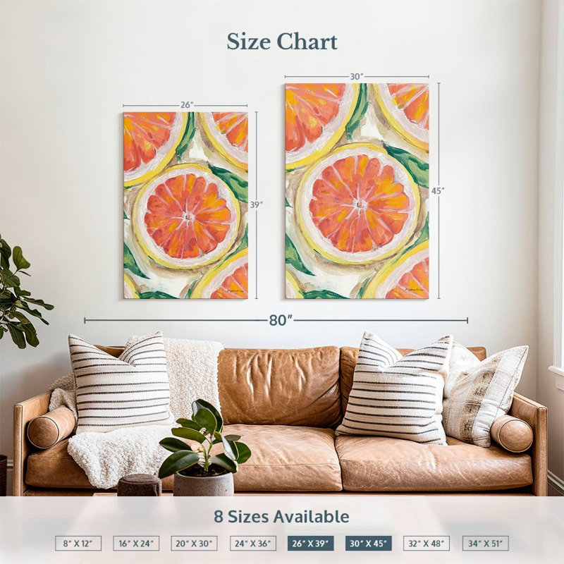 Yarlin Blood Orange, 39" H x 26" W