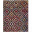 Tapis rouge et jaune Gleno-19820702