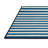 Machine Washable Horizontal Stripes Blue Area Rug-1242549145
