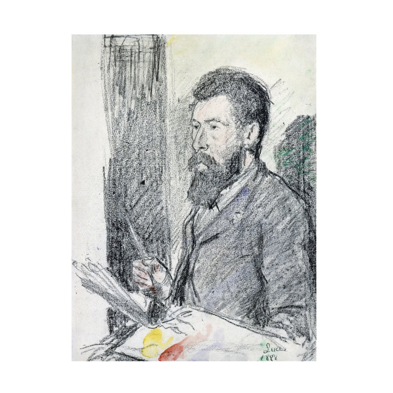 "Maximilien Luce", portrait de George Seurat, 1888, art sur toile, H 19 po x l 14 po