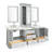 Buckhorn Abshire 85" Double Sink Bathroom Vanity with Mirror-101688715