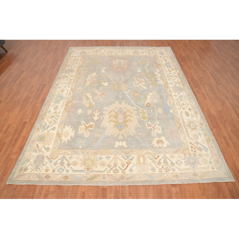 Tapis teint à la main Oushak 9 x 12