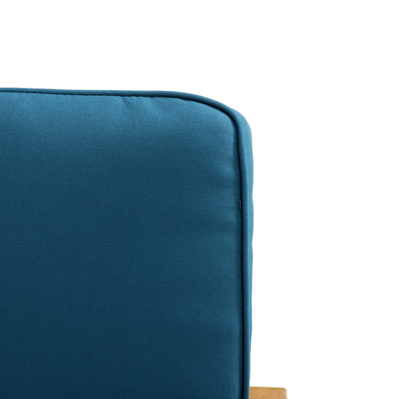 Chaise longue rembourrée en bois