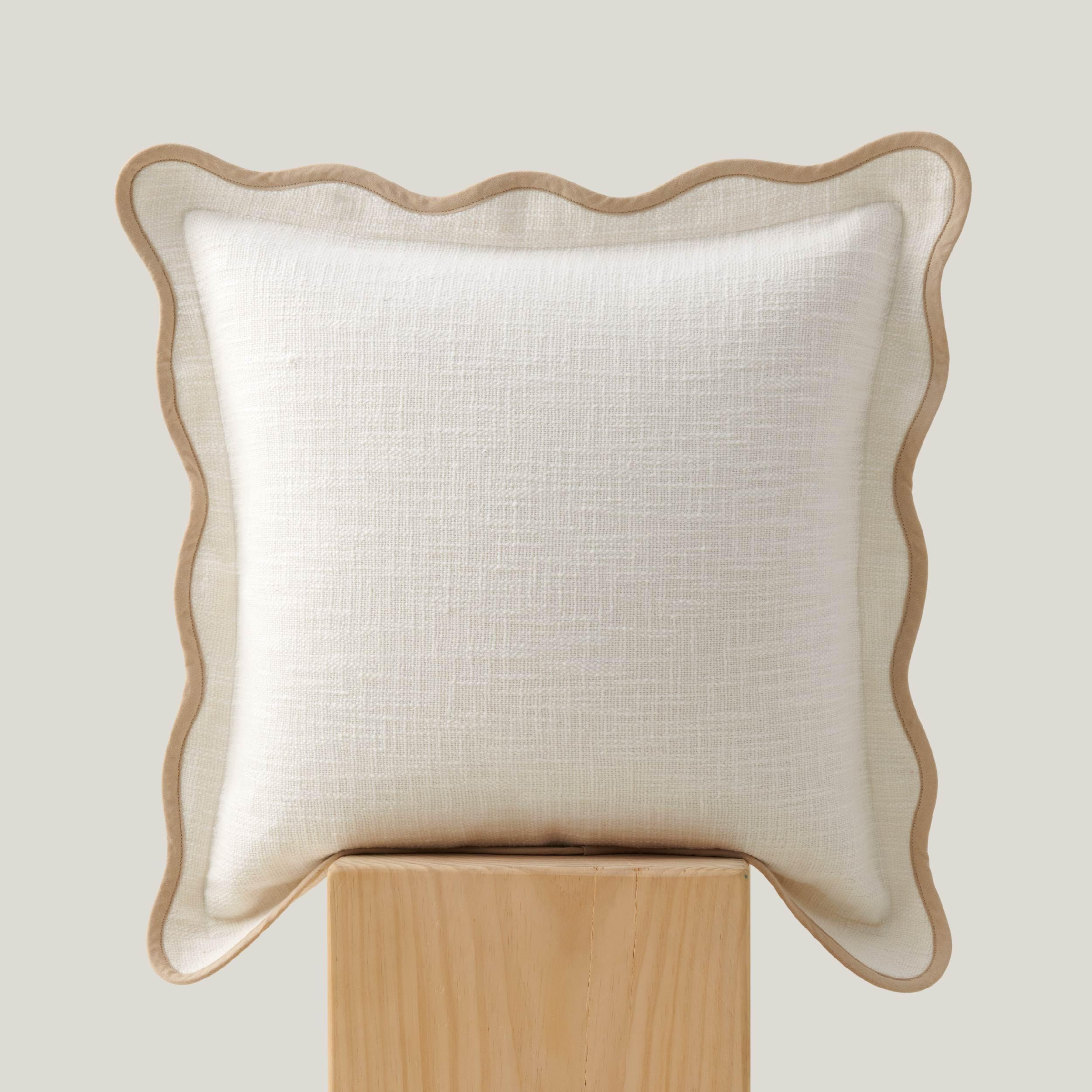 Double Stitch by Bedsure Double Stitch Scalloped Cotton Throw Pillow & Reviews | Joss & Main
