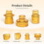 Porte-bougies en cristal Amber