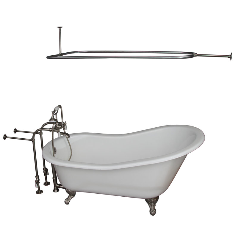 Baignoire de trempage à pattes 67" x 29" moulée en fonte Icarus