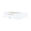 Lit simple avec 2 tiroirs, bois d'hévéa blanc, glissières de tiroir silencieuses et lisses-129982921