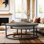2 Piece Round Medieval Modern Nested Coffee Tables, Stackable Living Room Decorative Tables