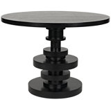 Corum Round Mahogany Wood Dining Table