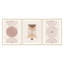 Abstract Boho by  - 3 Piece Picture Frame Graphic Art Set on Paper-81386880