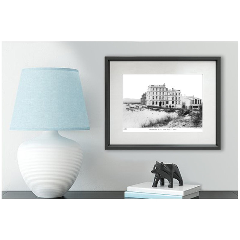 Pwllheli, West End Hotel 1897 by Francis Frith - Single Picture Frame Print, 45cm H x 60cm W x 2.3cm D