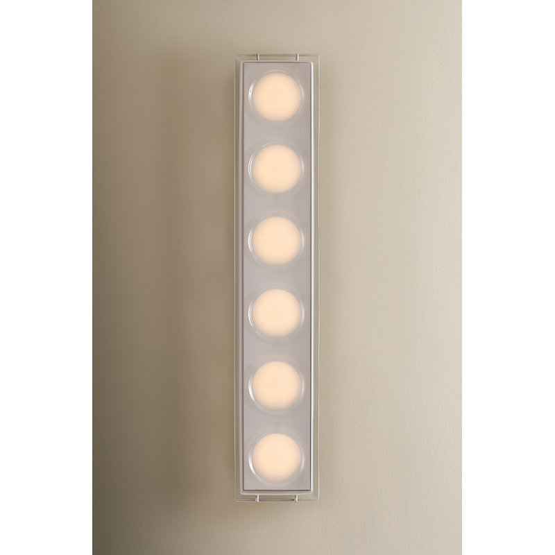 Mars 4 - Light LED Vanity Light, Black Brass, 6 Lights, 20 W