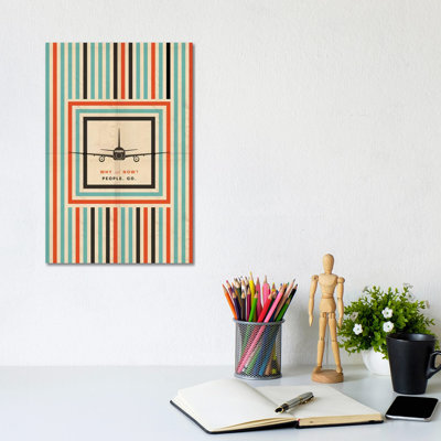 Why Not Now? Travel Poster by 08 Left - Wrapped Canvas Print
