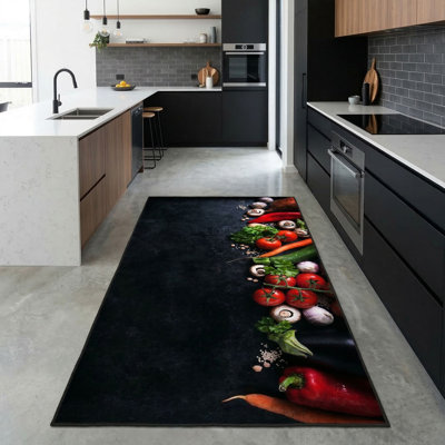 Tapis de qualité supérieure imprimé en 3D, 2,6 x 4,0 pieds, 100% polyester, 650 g / m² | Pois antidérapants en PVC, d'une hauteur de poils de 0,3 po | Lavable à la machine, idéal pour le salon, la chambre à coucher et le bureau, élégant et durable