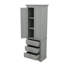 Imposante armoire de rangement avec trois tiroirs et tablettes réglables-1045003909