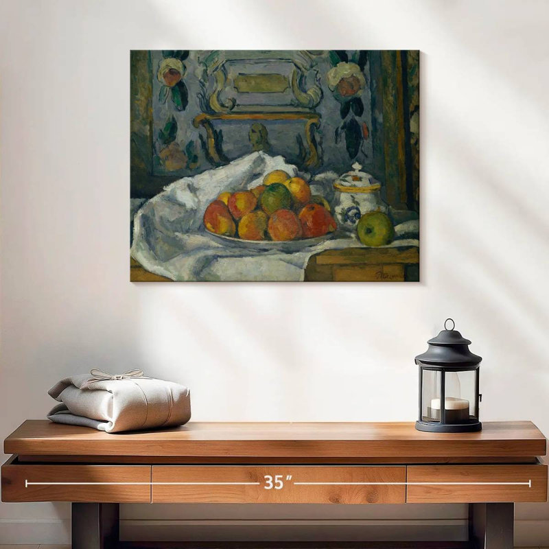 Plat de pommes Cezanne, 16" H x 20" W