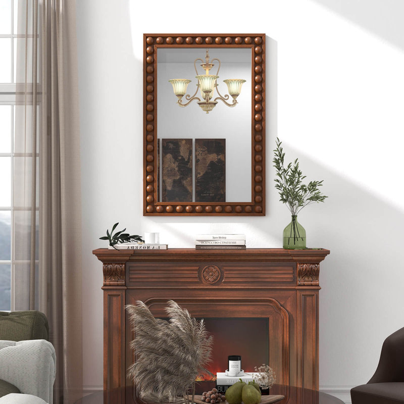 Miroir mural 24 po x 36 po Latitude Brown, Brown