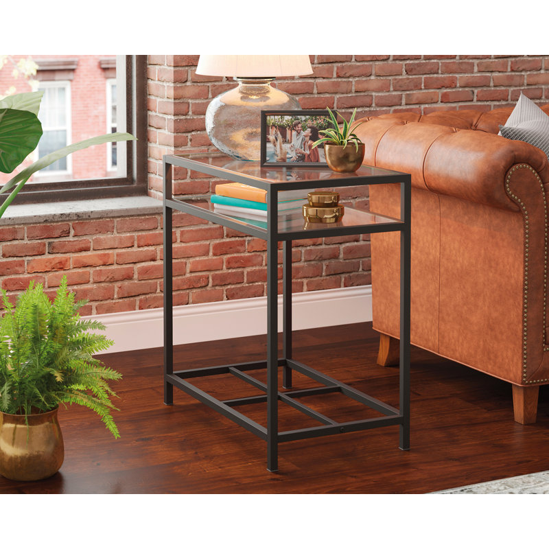 Guercio Glass Top End Table