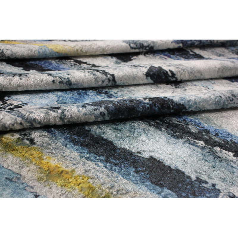 Mccraw Velvet Throw Blanket, Navy Blue, W265 x L380cm