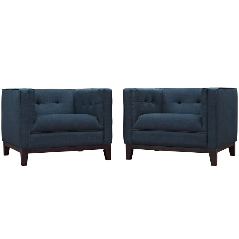 Modway Serve Tufted Armchairs, Azure