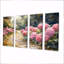 Hortensias par le chemin de pierre I - Art mural hortensia - Art mural traditionnel-399327144-399327143
