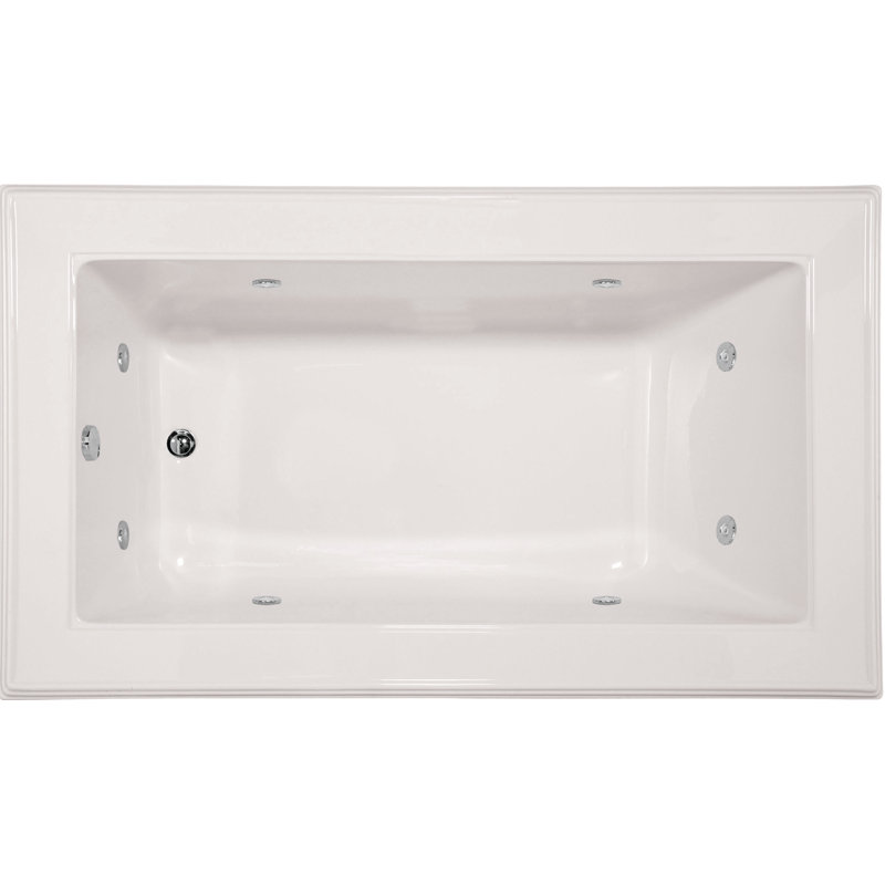 Angel 72'' L Bathtub, Biscuit, Polished Chrome