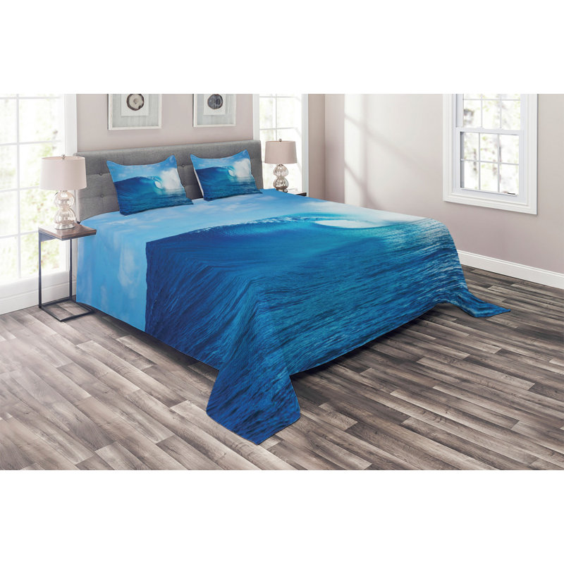 Hypnotic Coastal Polyester Coverlet