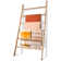 Solid Wood Blanket Ladder Shelf With 6-Layer Rustic Farmhouse Design For Living Room And Bathroom Organization