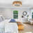 21" Bohemian Braided Ceiling Fan Light