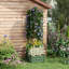 Lit de jardin surélevé galvanisé avec cage à tomates en treillis et fond ouvert-1207775448