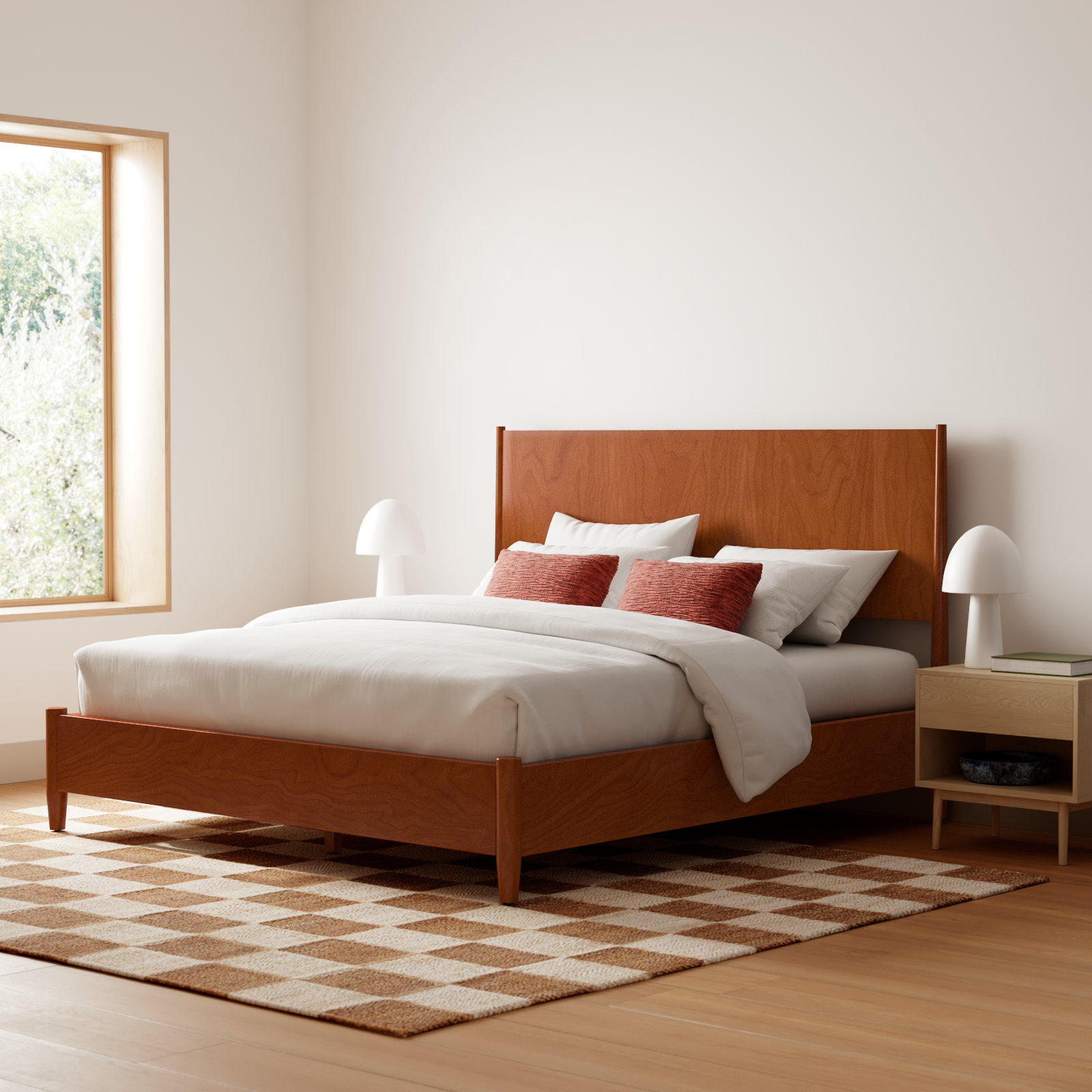 Williams Mahogany Bed, King, Chestnut