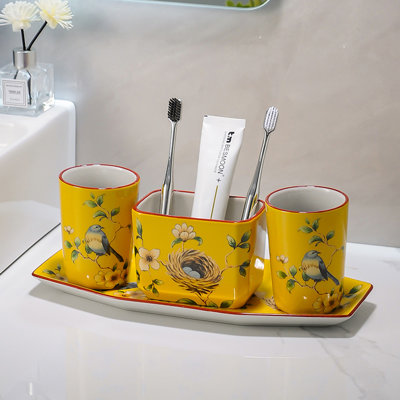Ceramic Bathroom Accessories Set