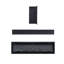 Symple Stuff 254 cm W Black Electric Fireplace with 5120 BTU