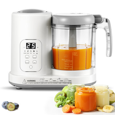 Baby Food Maker,One Step Baby Food Processor Steamer Puree Blender,Auto Cooking & Grinding,Baby Food Puree Maker With Self Cleans,Touch Screen Control