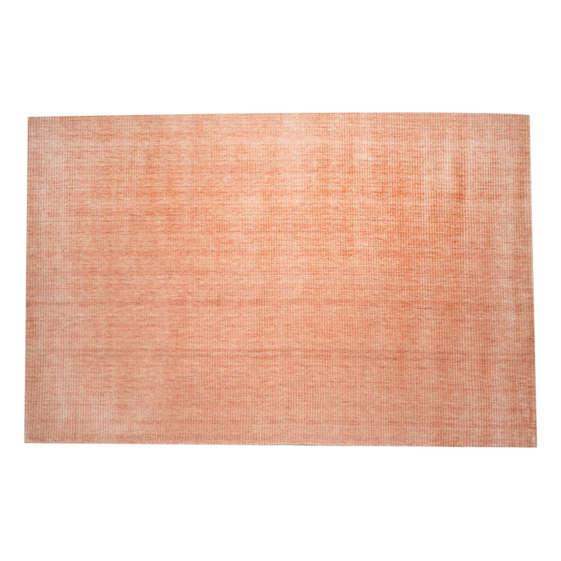 Tapis | Tapis 100% laine tissé à la main Rose, Rectangle de 5 pi x 8 pi
