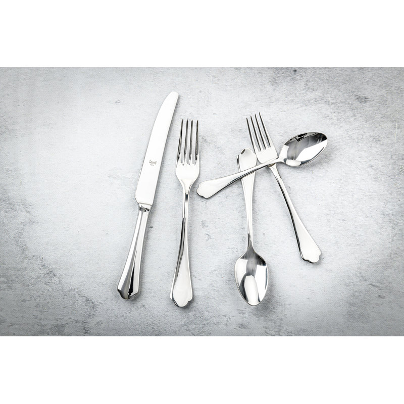 Dolce Vita 20-Piece Stainless Steel Flatware Set in Silver