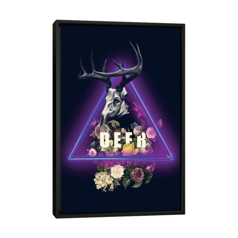 Burcu Korkmazyurek - Print, 26" H x 18" W x 1.5" D, Black Framed Canvas, White