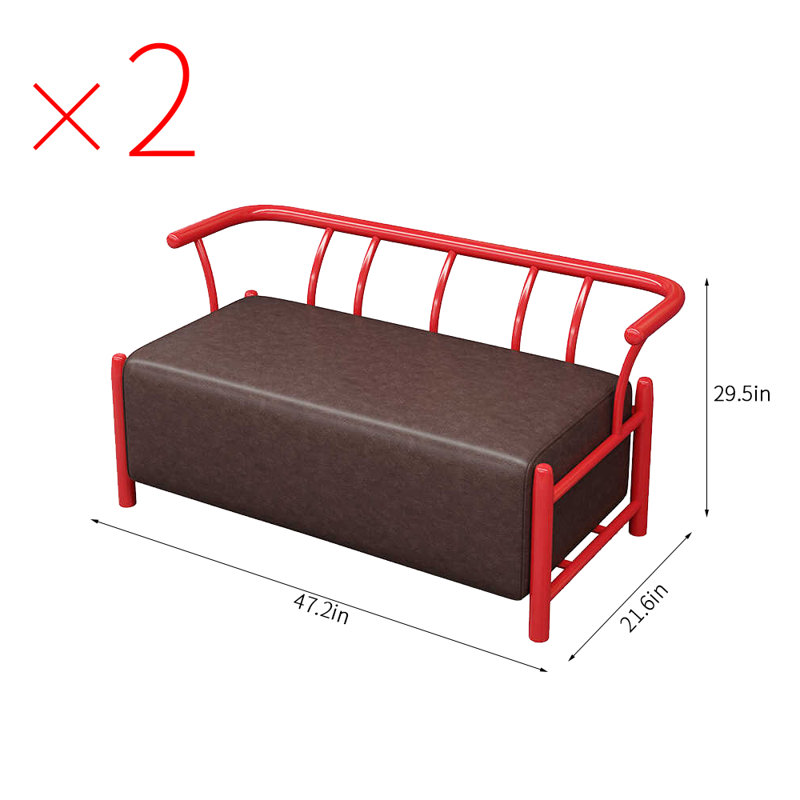 Banc rembourré en similicuir