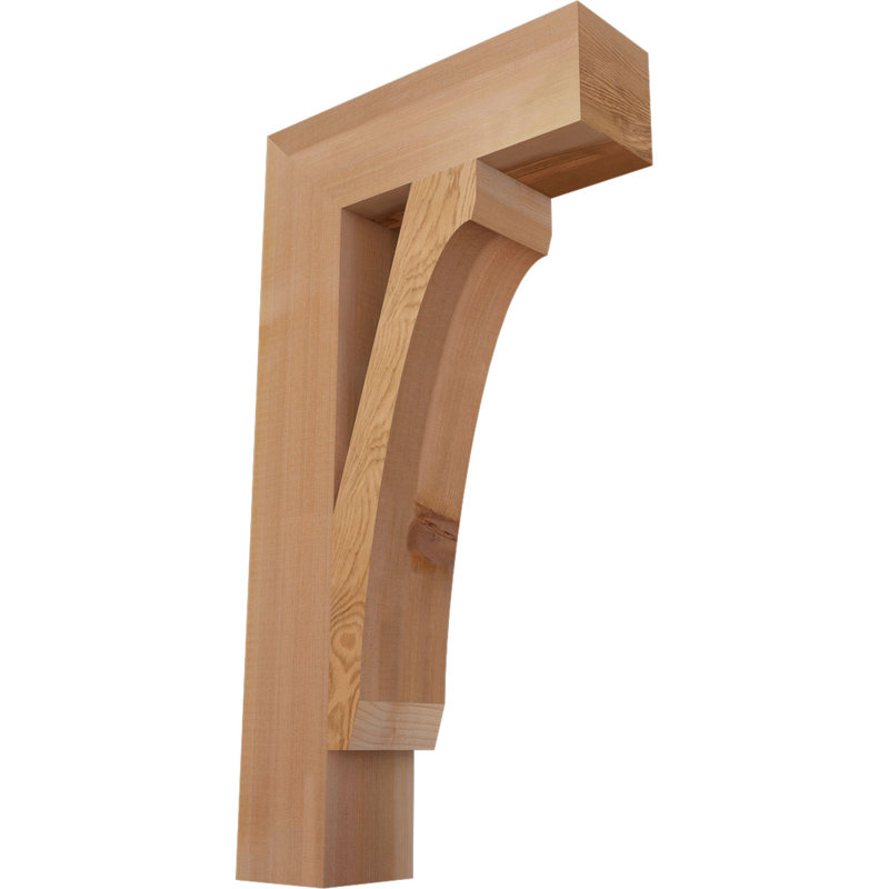 Support en bois rustique Legacy Block, Cèdre rouge, Lisse, H 26 po x l 3,5 po x P 14 po