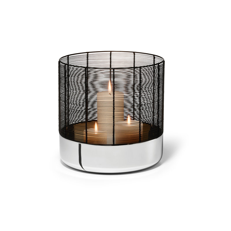Luna Nickel Tabletop Lantern
