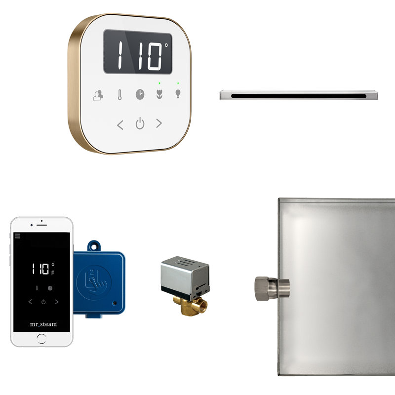 Contrôle linéaire du générateur de vapeur AirButler, Bronze brossé / blanc