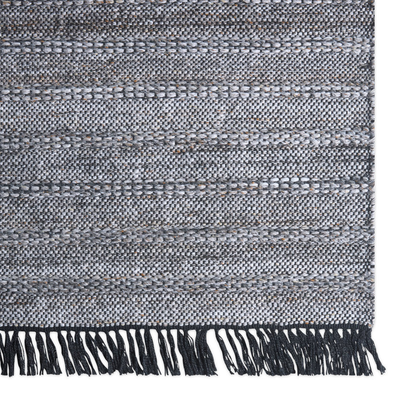 Torre Area Rug in Black/Gray/Brown, Rectangle 2' x 3'
