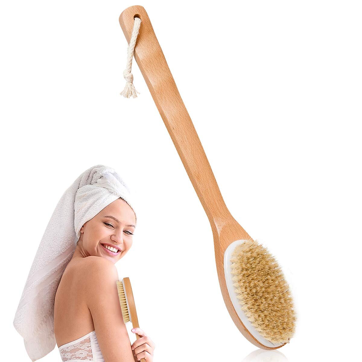 Superio Nail Brush Scrub, Stiff Bristle Cleaning Brush for Toes