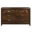 Commode 6 tiroirs avec miroir Irmgardt