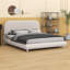 Lit plateforme en tissu d'ameublement Teddy-415501208-415501215